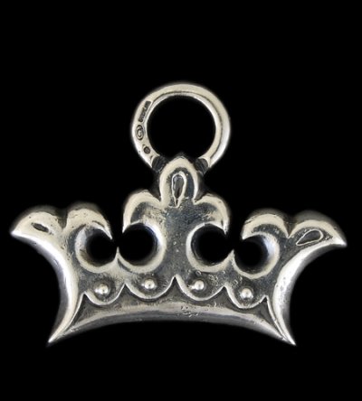 画像1: Large Crown Pendant With Quarter Loop