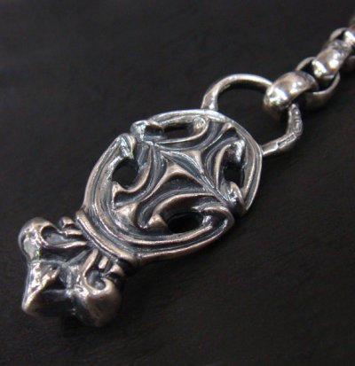 画像3: Sculpted Oval With Crown & All H.W.O Links Wallet Chain