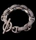 画像1: Chiseled H.W.O & Anchor Chain Links Bracelet (1)