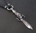 画像2: Dagger With Skull braid leather necklace (2)