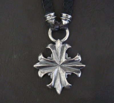 画像4: Gothic Cross With braid leather necklace