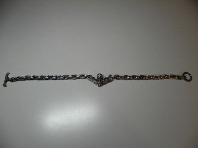 画像2: Wing Skull & Chain Links Necklace