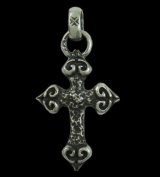 Quarter 4 Heart Chiseled Cross With H.W.O Pendant