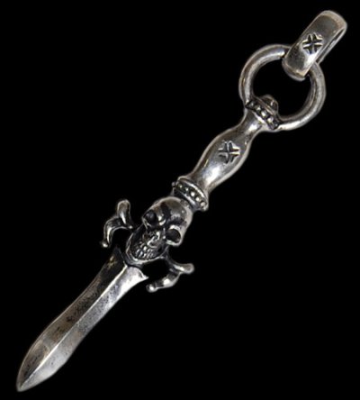 画像2: Dagger With Skull With H.W.O Pendant