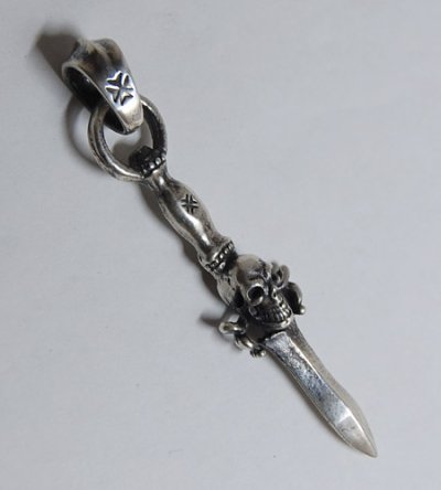 画像3: Quarter Dagger With Skull Pendant With H.W.O
