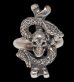 画像1: Quarter Skull On Snake With G Stamp Loop Ring (1)