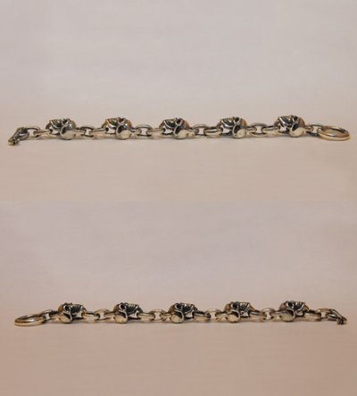 画像5: Skull & Chain Link Bracelet