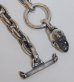 画像3: Small Oval Chain Links With 1Drop Skull Bracelet (3)