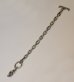 画像5: Small Oval Chain Links With 1Drop Skull Bracelet (5)