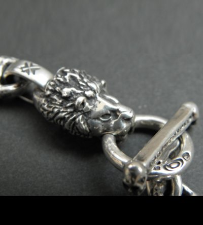 画像4: Quarter Lion With H.W.O & Chiseled Anchor Links Bracelet