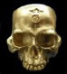 画像3: 10k Gold Large Skull Without Jaw Ring (Mat Color  Finish)