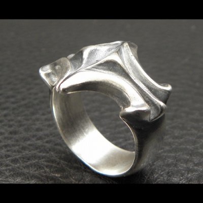 画像2: Sculpted Oval Diamond Shape Ring