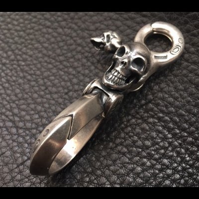 画像3: Skull On Clip With Triangle Hook