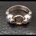 画像5: 10K Gold Ring With 1/9 Panther Triangle Wire Bangle Ring