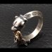 画像3: 10K Gold Ring With 1/9 Panther Triangle Wire Bangle Ring
