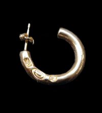10k Gold Round Bar Pierce (左用)