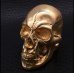 画像2: 10K Gold Old Skull Full Face Ring( Pure Gold Color Finish) (2)