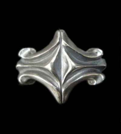 画像1: Sculpted Oval Diamond Shape Ring