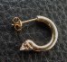画像2: 10K Gold Phantom T-bar Skull On O-ring Pierce (2)