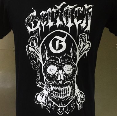 画像3: Gerlach Smoking Skull Masato T-shirt [Black]