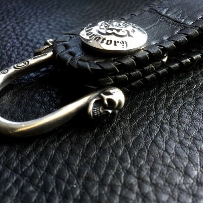 画像6: Earring Skulls With Crocodile Skin [Belly] Belt Loop