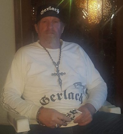 画像17: 3 Skulls On 4 Heart Crown Long Cross Double Face Dagger With Braid Leather Necklace