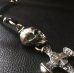 画像12: Large Skull With Hammer Cross & Braid Leather Necklace