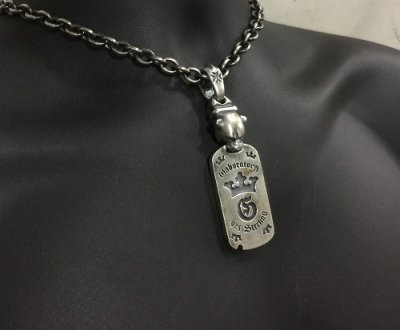 画像9: Half Panther With G & Crown Dog Tag Pendant