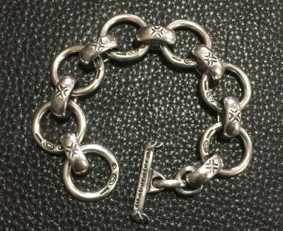 画像2: H.W.O & O-Ring Links Bracelet