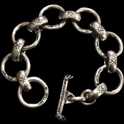 画像1: H.W.O & O-Ring Links Bracelet