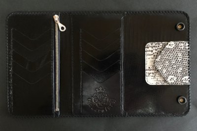 画像2: Lizard G&Crown Inlay Lizard Long Wallet