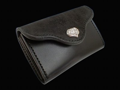 画像2: Elephant & Saddle Leather Coin Card Case(Black)