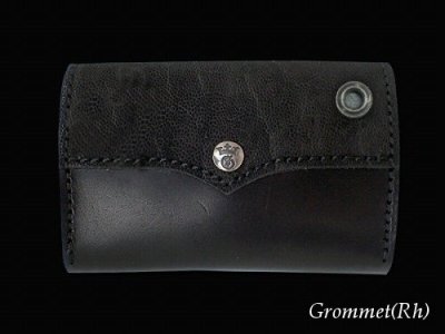 画像6: Elephant & Saddle Leather Coin Card Case(Black)