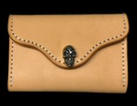 Saddle Leather Coin & Card Case (Natural)