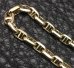 画像7: 14K Gold 5mm Marine Chain Bracelet With Drop G&Crown Heart Plate