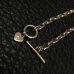 画像6: 14K Gold 5mm Marine Chain Bracelet With Drop G&Crown Heart Plate