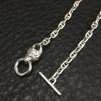 画像5: 1/8 Lion 4.5mm Marine Chain Necklace(Platinum Finish)