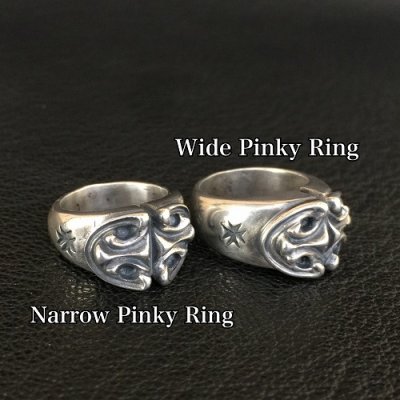 画像3: Sculpted Oval Narrow Pinky Ring & Sculpted Oval Wide Pinky Ring