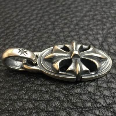 画像6: Half Cross Oval Pendant