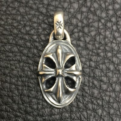 画像3: Half Cross Oval Pendant