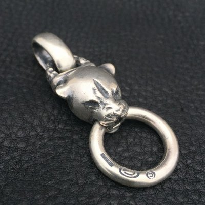 画像4: Panther With Chiseled Loop & Smooth H.W.O Pendant