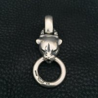 Panther With Chiseled Loop & Smooth H.W.O Pendant