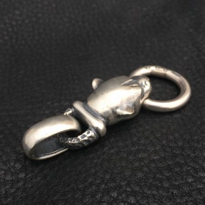 画像4: Long Neck Panther With Chiseled Loop H.W.O Pendant