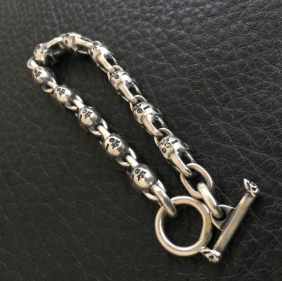 画像12: Quarter 11 Skull Links Bracelet