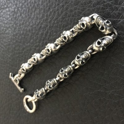 画像7: Quarter 11 Skull Links Bracelet