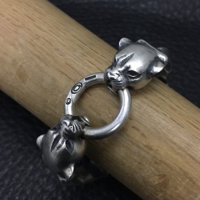 画像7: Panther Triangle Wire Bangle Bracelet
