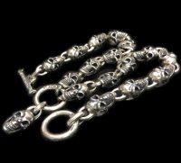Single Skull With All Skull Links Necklace
