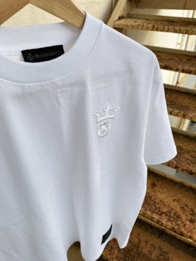 画像3: G&Crown Embroidery 7.1oz T-shirt [White/White]