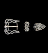 Snake & Buffalo Skull Bracelet Buckle