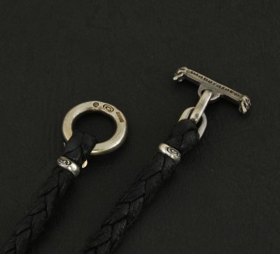 画像14: Half Old Bulldog braid Leather Necklace